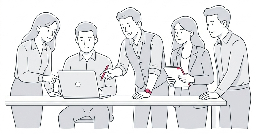 Our Salesforce Team Illustration